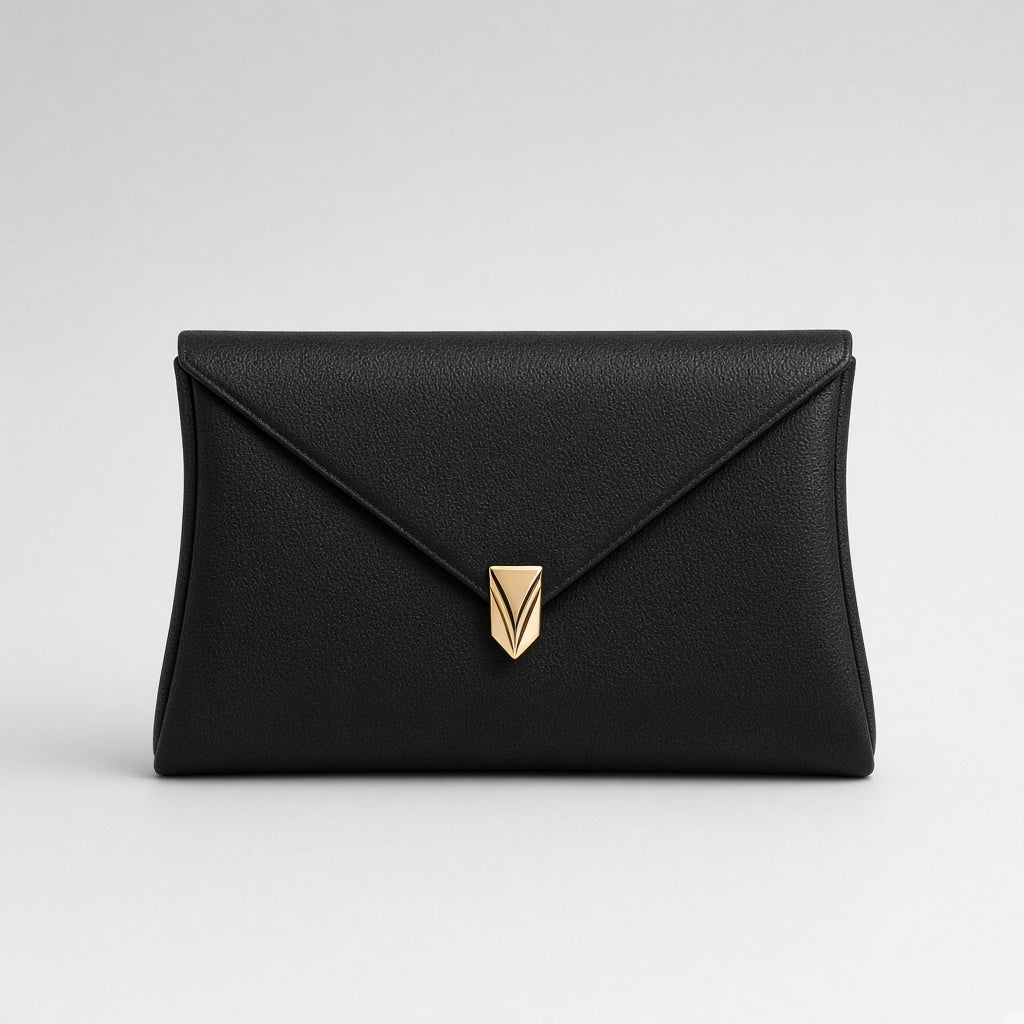 Black Evening Clutch Bag view 1