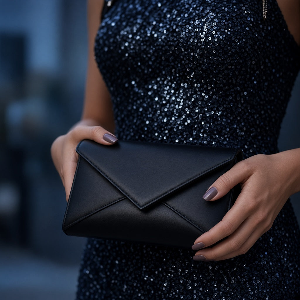 Black Evening Clutch Bag view 4