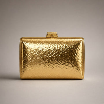 Gold Metallic Clutch view 1