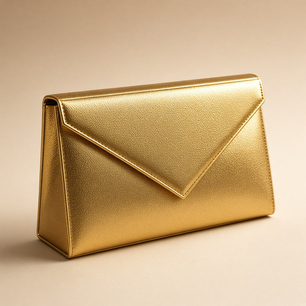 Gold Metallic Clutch view 2
