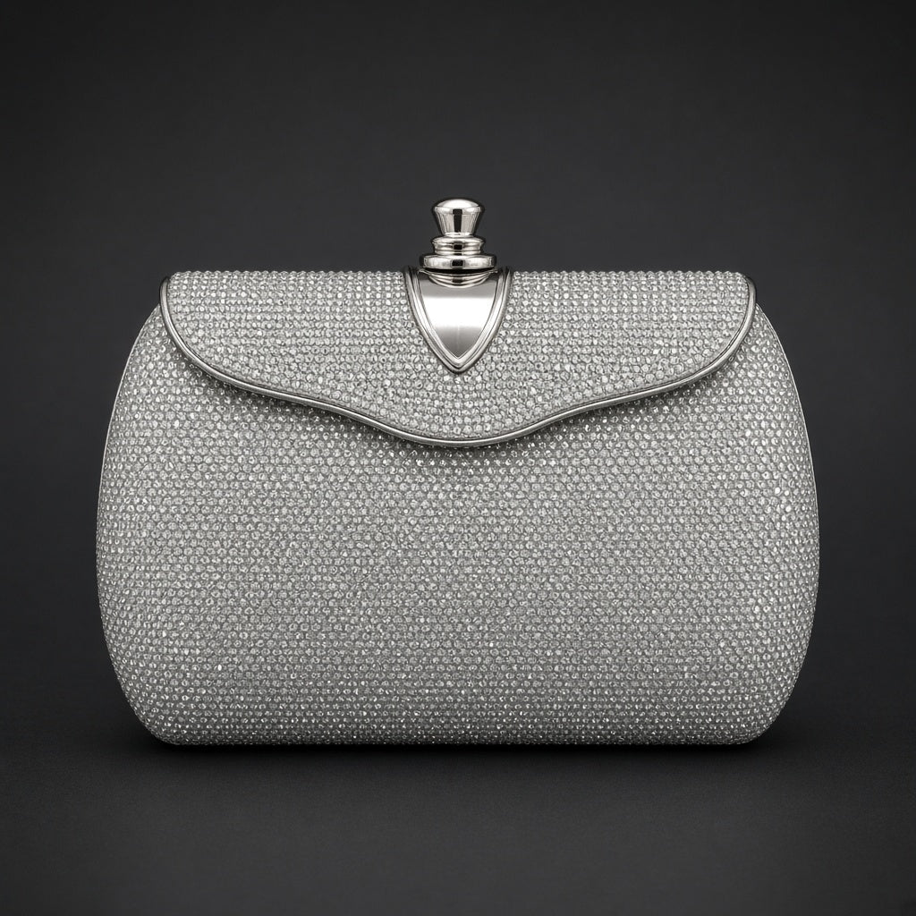 Rhinestone Evening Clutch view 1