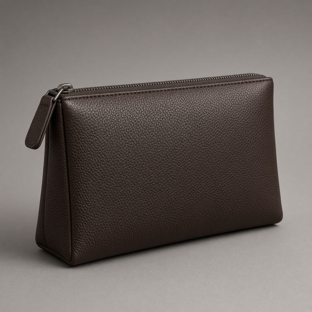 Vegan Leather Clutch Bag view 2